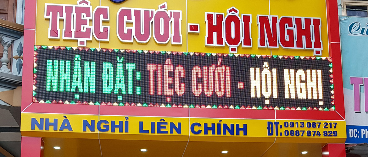 Biển quảng cáo cho nhà hàng Liên Chính